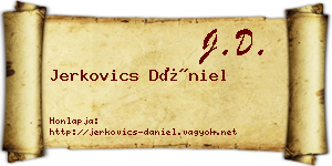 Jerkovics Dániel névjegykártya