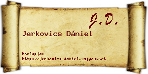 Jerkovics Dániel névjegykártya